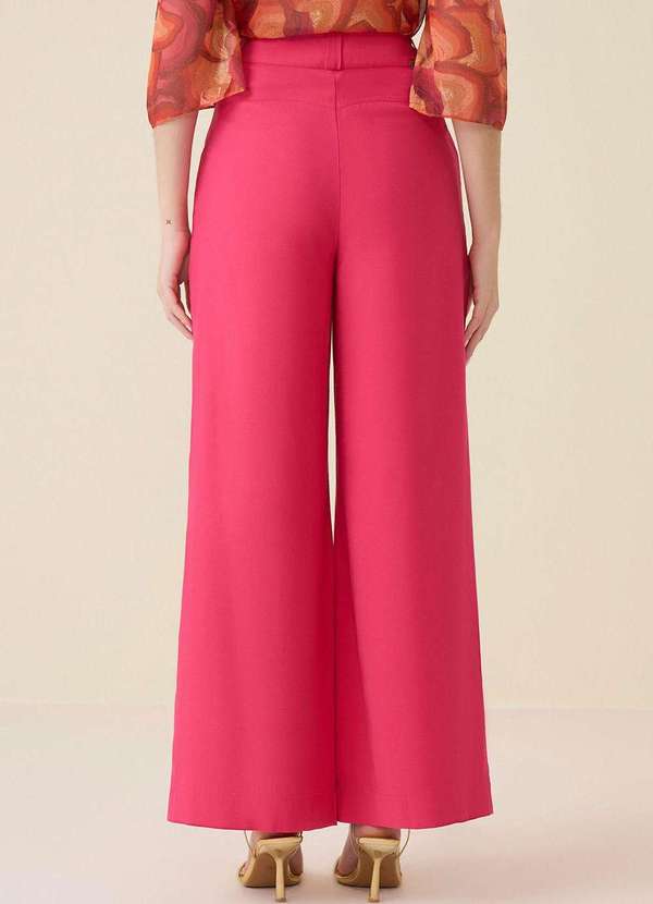 Maria.valentina - Calça Maria.Valentina Alfaiataria Cós Intermediário com Recorte R Rosa 4