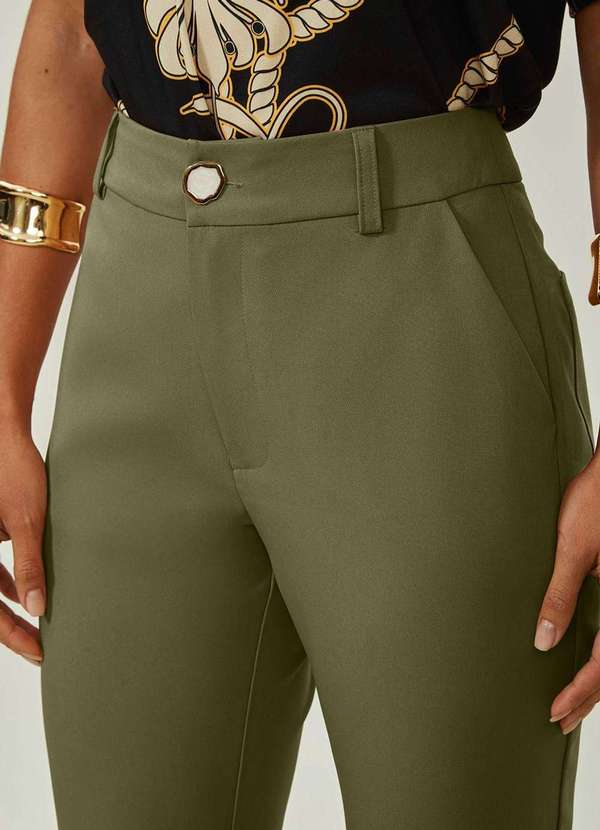 Maria.valentina - Calça Maria.Valentina Boot Cut Alta Verde Verde 3