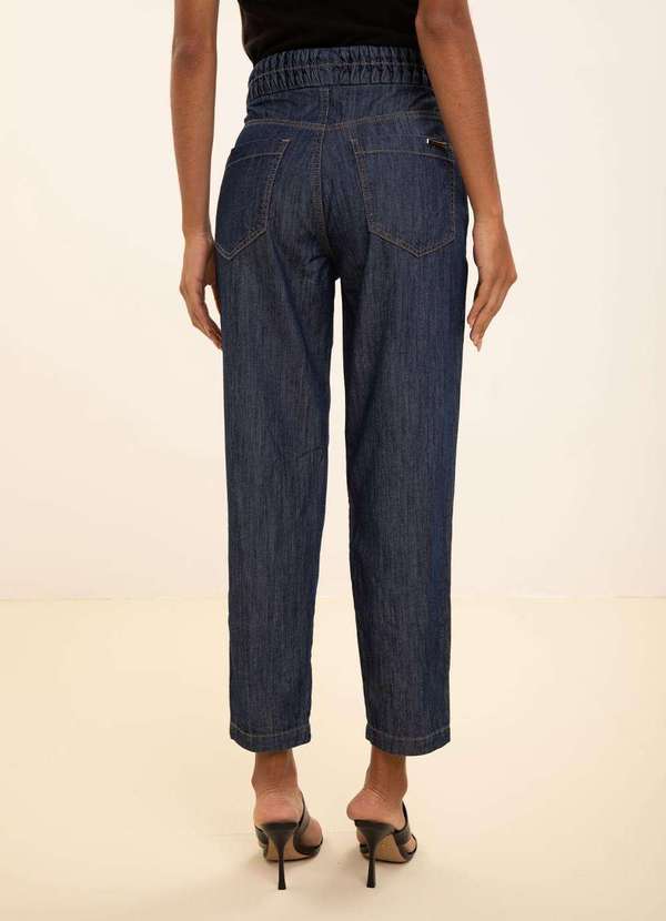 Maria.valentina - Calça Maria.Valentina Cenoura Alta Azul Azul 2