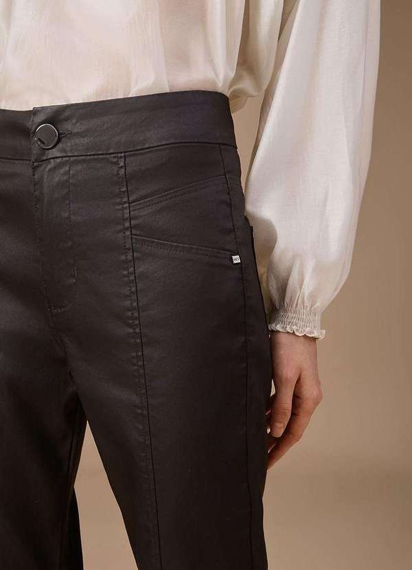 Maria.valentina - Calça Maria.Valentina Cigarrete Alta Preto Preto 3