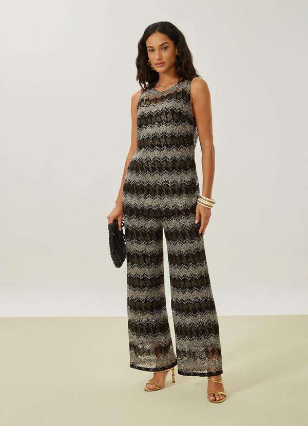 Maria.valentina - Calça Maria.Valentina Jogging Alta Preto Preto