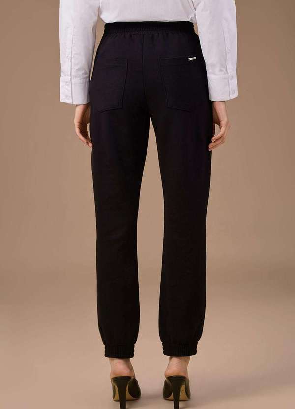 Maria.valentina - Calça Maria.Valentina Jogging Alta Preto Preto 2