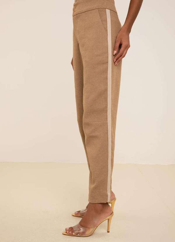 Maria.valentina - Calça Maria.Valentina Mom Alta Bege Bege 3