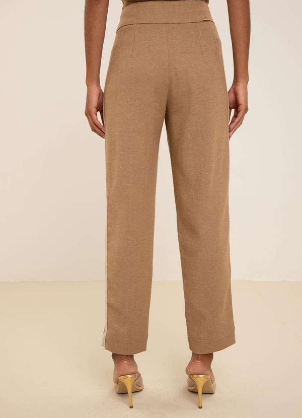 Maria.valentina - Calça Maria.Valentina Mom Alta Bege Bege 4