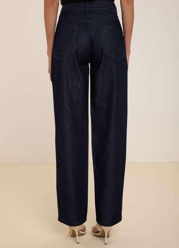 Maria.valentina - Calça Maria.Valentina Reta Alta Azul Azul