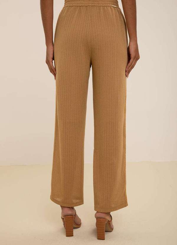 Maria.valentina - Calça Maria.Valentina Reta Alta Dourado Dourado 3