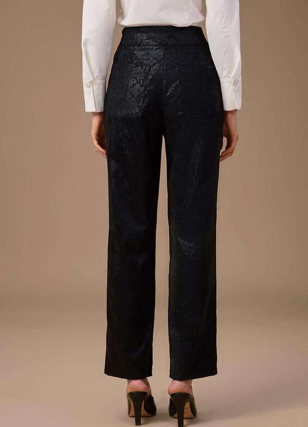 Maria.valentina - Calça Maria.Valentina Reta Alta Preto Preto 4