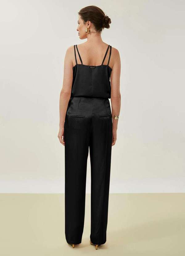 Maria.valentina - Calça Maria.Valentina Reta Alta Preto Preto 3