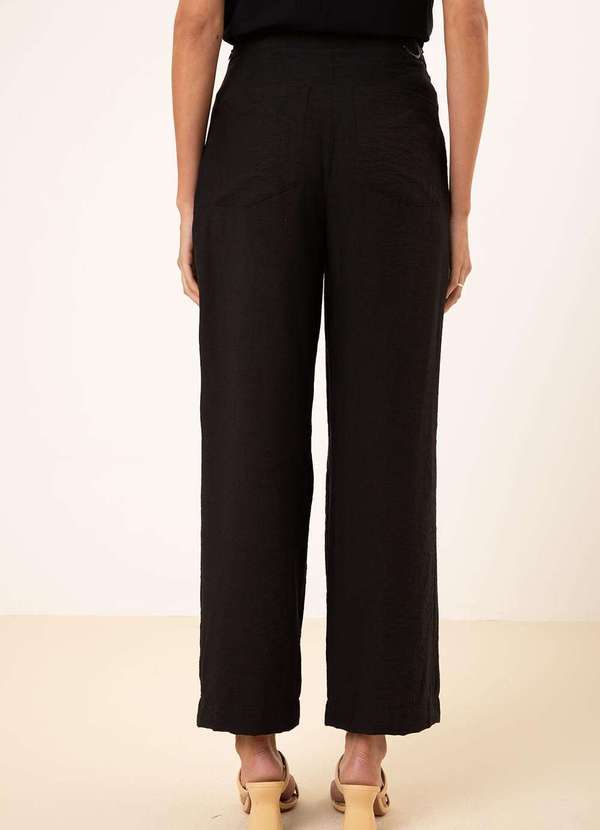 Maria.valentina - Calça Maria.Valentina Reta Alta Preto Preto 3