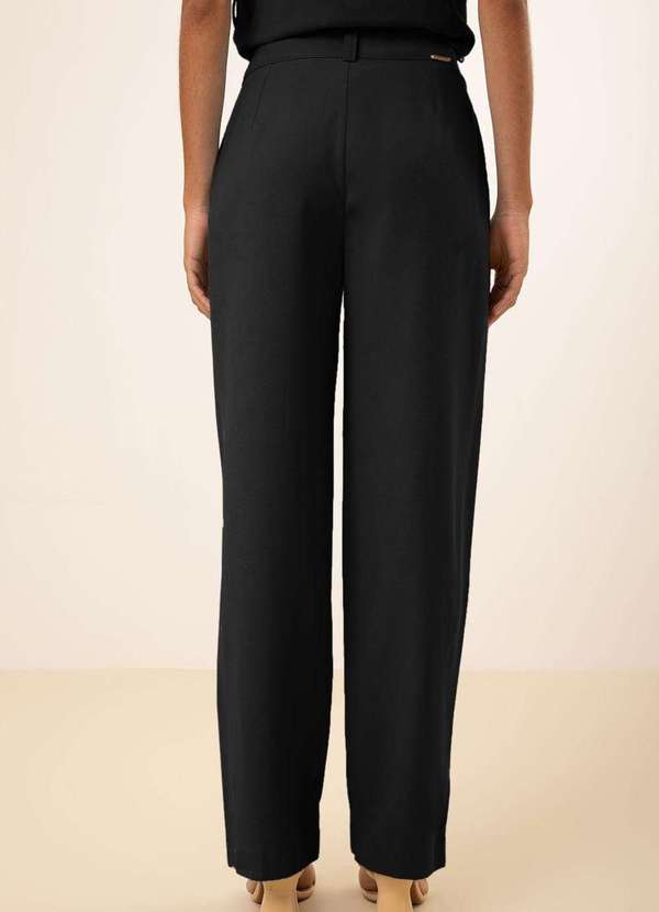 Maria.valentina - Calça Maria.Valentina Reta Alta Preto Preto 3