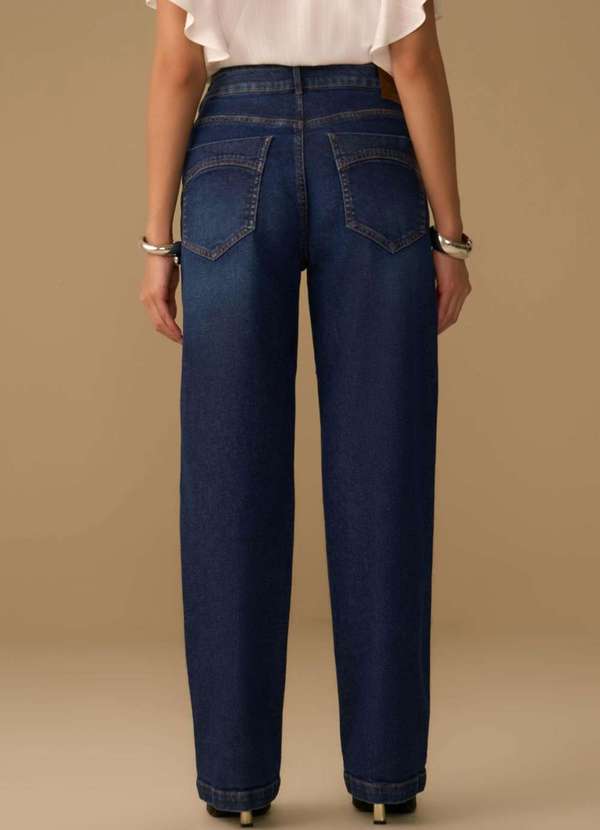 Maria.valentina - Calça Maria.Valentina Reta Média Azul Azul 4