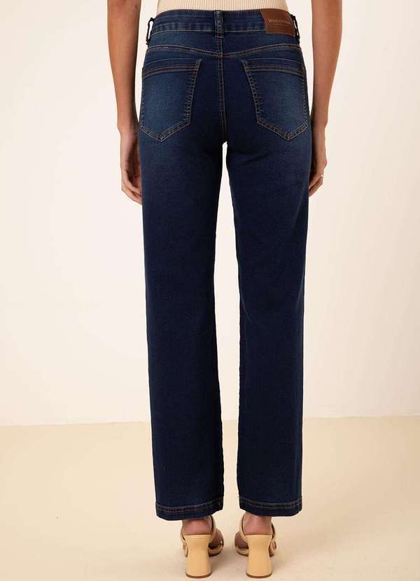 Maria.valentina - Calça Maria.Valentina Reta Média Azul Azul 2