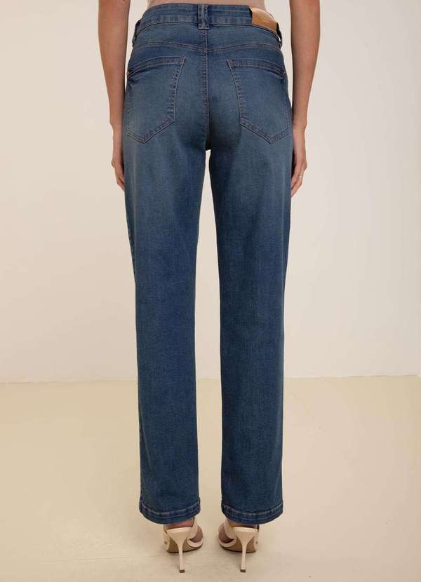 Maria.valentina - Calça Maria.Valentina Reta Média Azul Azul 4