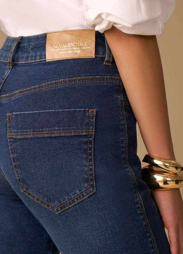 Maria.valentina - Calça Maria.Valentina Skinny Alta Azul Azul 3