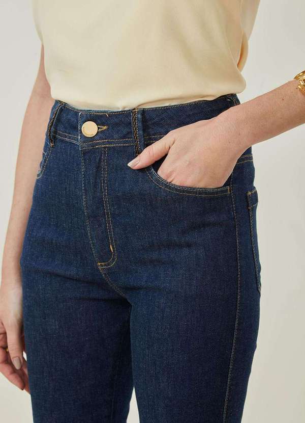 Maria.valentina - Calça Maria.Valentina Skinny Alta Azul Azul 4