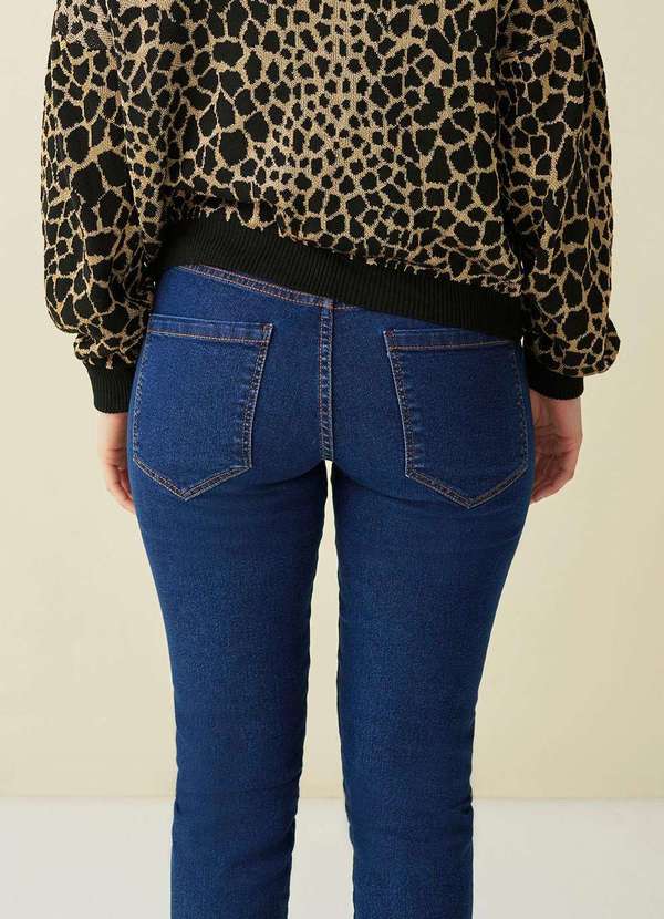 Maria.valentina - Calça Maria.Valentina Skinny M. Julia Cós Intermediário Básica Je Azul 4