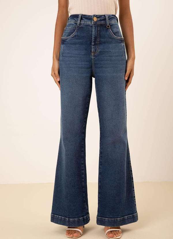 Maria.valentina - Calça Maria.Valentina Wide Alta Azul Azul 2