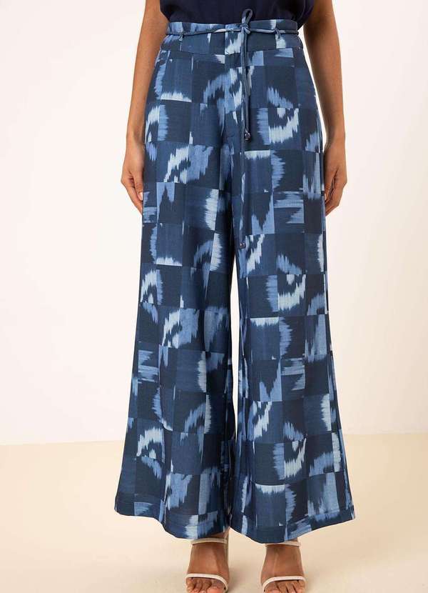 Maria.valentina - Calça Maria.Valentina Wide Alta Azul Azul 2