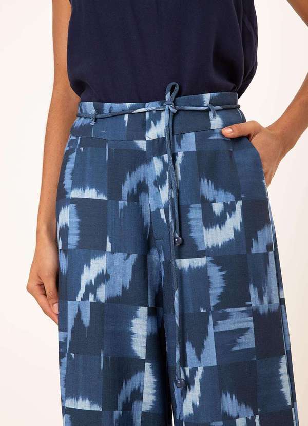 Maria.valentina - Calça Maria.Valentina Wide Alta Azul Azul 3