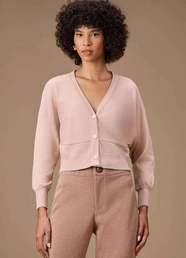 Maria.valentina - Cardigan Maria.Valentina Tricot com Botões Bege Bege
