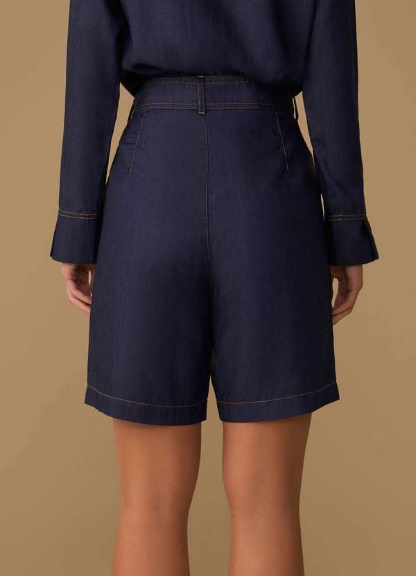 Maria.valentina - Bermuda Maria.Valentina Reta Alta Azul Azul 3