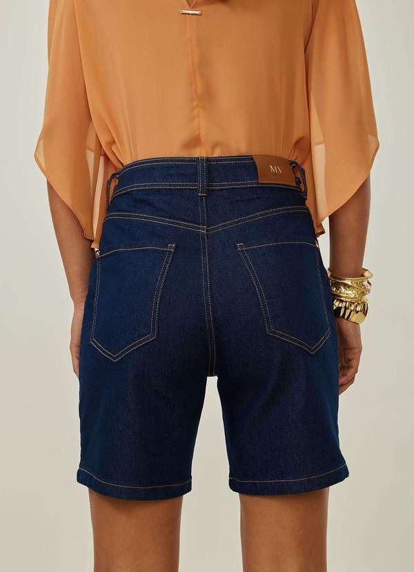 Maria.valentina - Bermuda Maria.Valentina Reta Alta Azul Azul 3