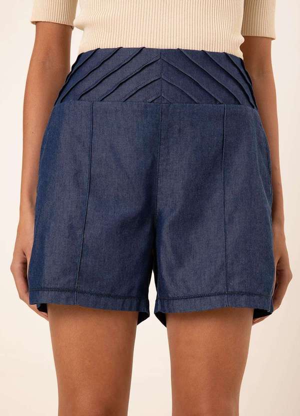 Maria.valentina - Bermuda Maria.Valentina Reta Alta Azul Azul 2