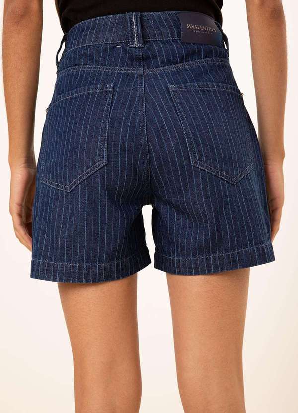 Maria.valentina - Bermuda Maria.Valentina Reta Alta Azul Azul 3