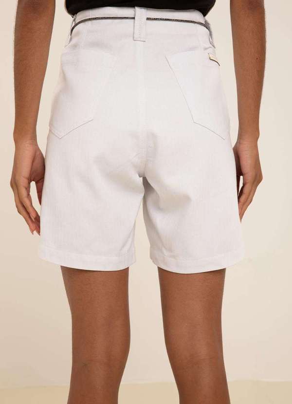 Maria.valentina - Bermuda Maria.Valentina Reta Alta Branco Branco 3