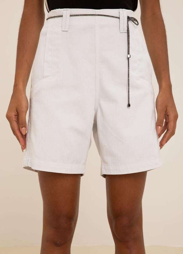 Maria.valentina - Bermuda Maria.Valentina Reta Alta Branco Branco 4