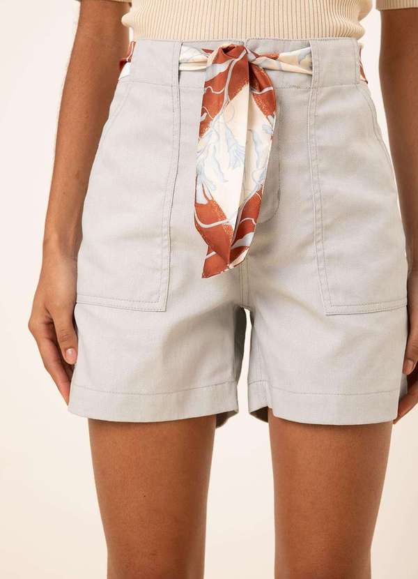 Maria.valentina - Bermuda Maria.Valentina Reta Alta Cinza Cinza 2