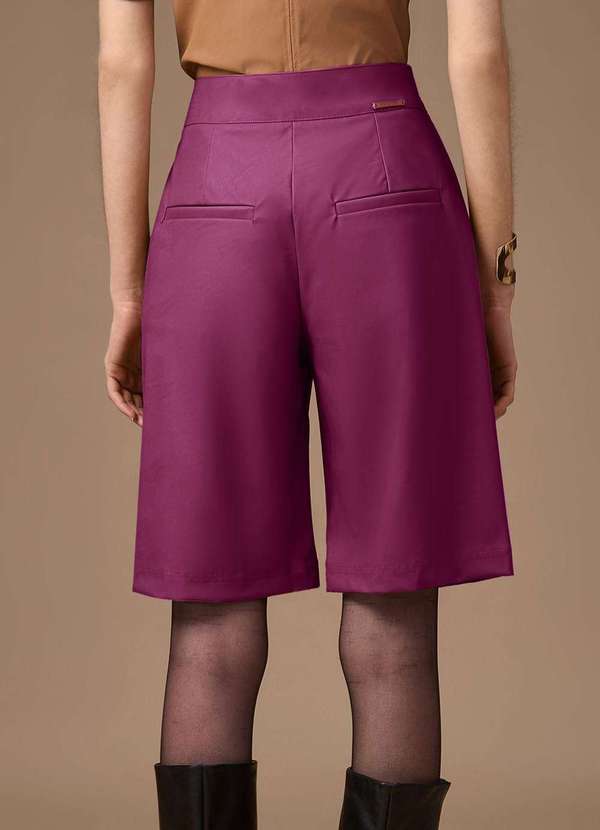 Maria.valentina - Bermuda Maria.Valentina Reta Alta Roxo Roxo 3