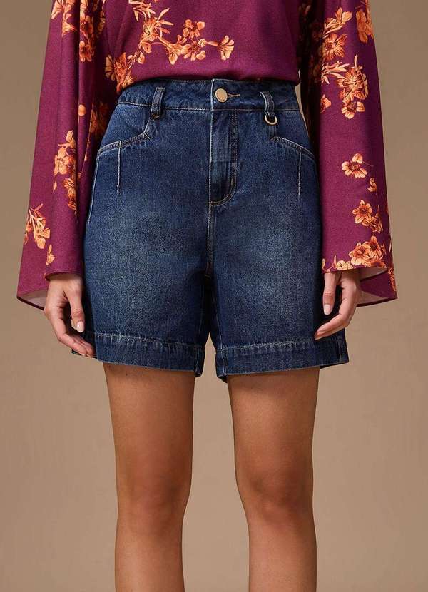 Maria.valentina - Bermuda Maria.Valentina Reta Média Azul Azul 2