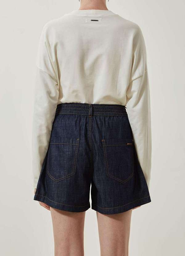 Maria.valentina - Shorts Maria.Valentina Reto Alta Azul Azul 3