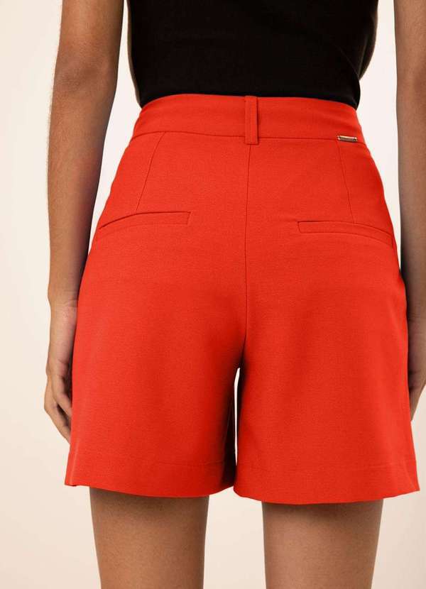 Maria.valentina - Shorts Maria.Valentina Reto Alta Laranja Laranja