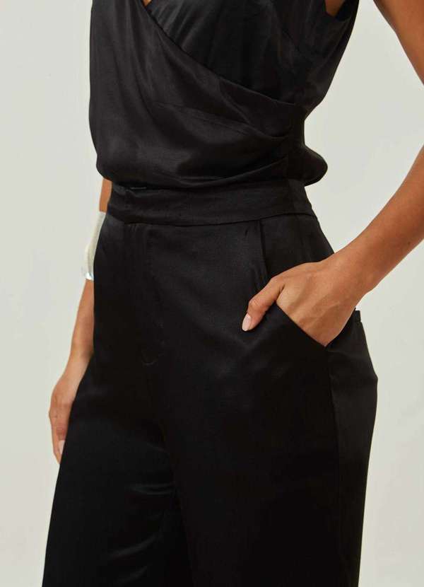 Maria.valentina - Shorts Maria.Valentina Reto Alta Preto Preto 3