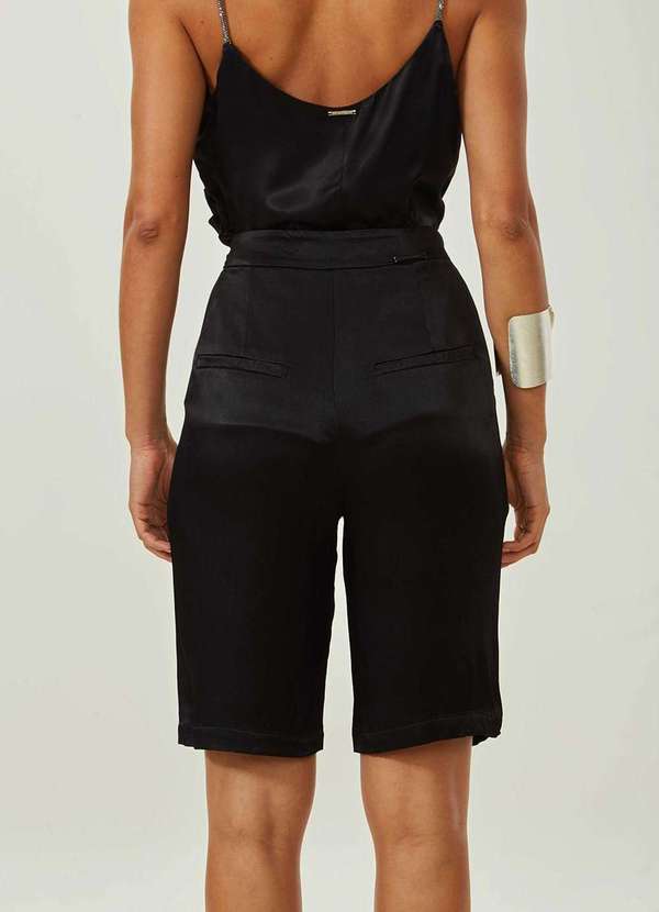 Maria.valentina - Shorts Maria.Valentina Reto Alta Preto Preto 4