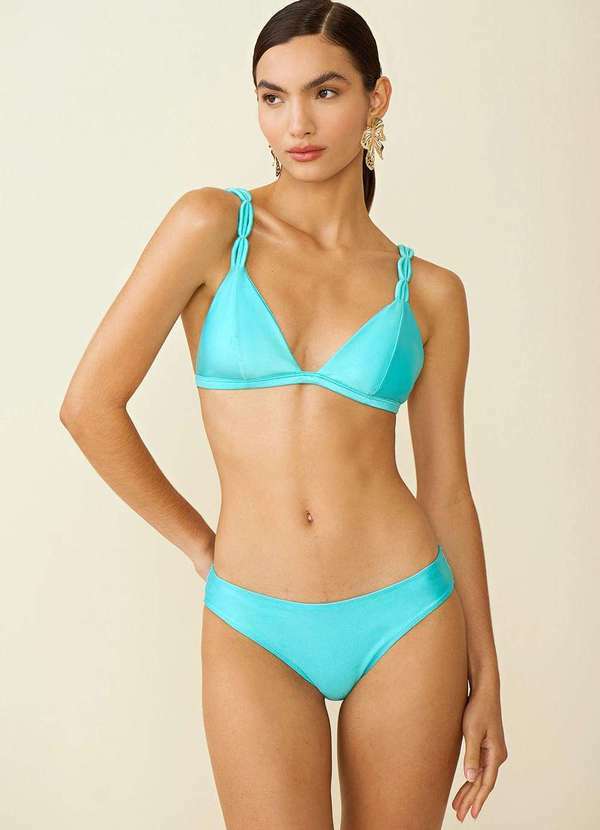 Maria.valentina - Biquíni Maria.Valentina Decote V Detalhe Alça Azul Azul