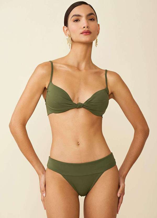 Maria.valentina - Biquíni Maria.Valentina Meia Taça Detalhe no Verde Verde