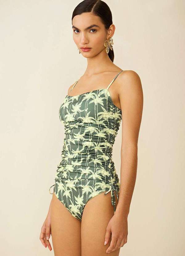 Maria.valentina - Maiô Maria.Valentina Decote Quadrado Detalhe Lateral Verde Claro Verde 2