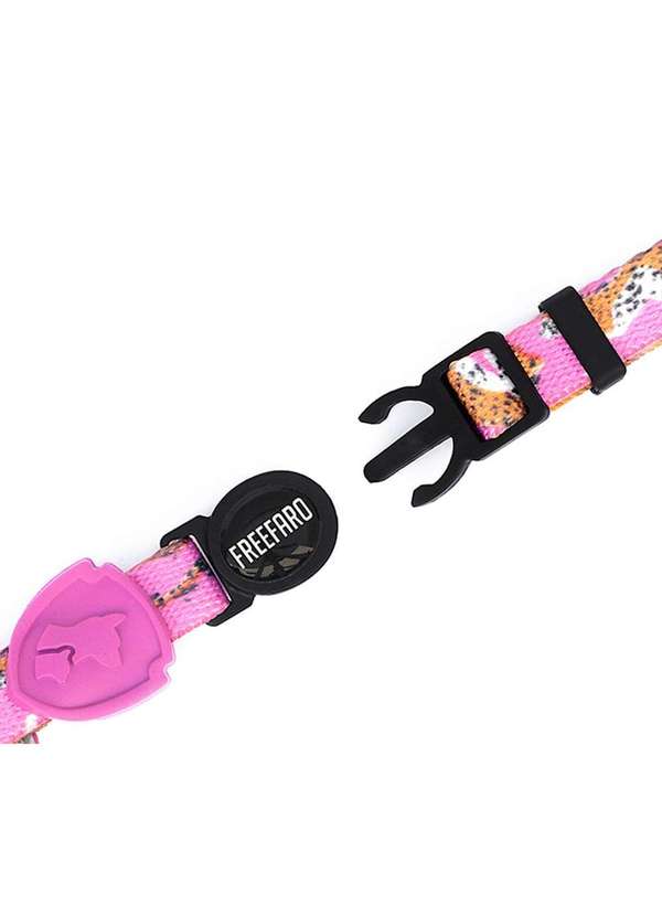 Zinco - Coleira Zinco Pet Gato Estampada Zinco Rosa Rosa 3