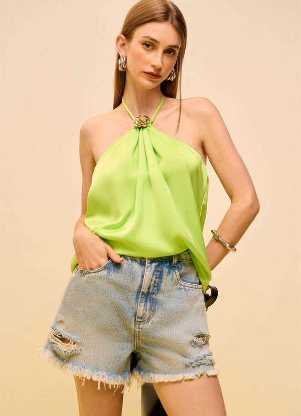 Zinco - Regata Zinco Solta Cava Francesa Padrão Verde Verde 3