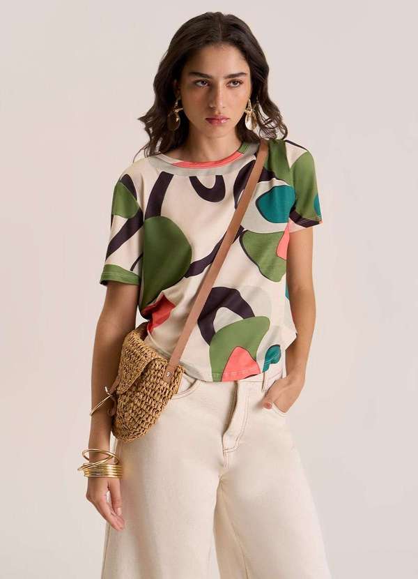 Zinco - T-Shirt Zinco Decote Redondo Básica Verde Verde