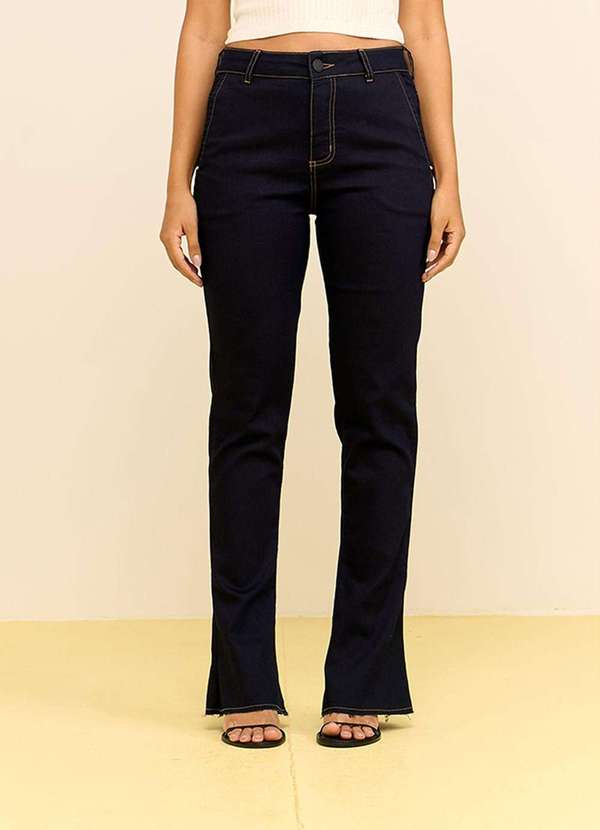 Zinco - Calça Zinco Boot Cut Alta Azul Azul 4