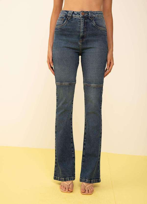 Zinco - Calça Zinco Boot Cut Alta Azul Azul 2