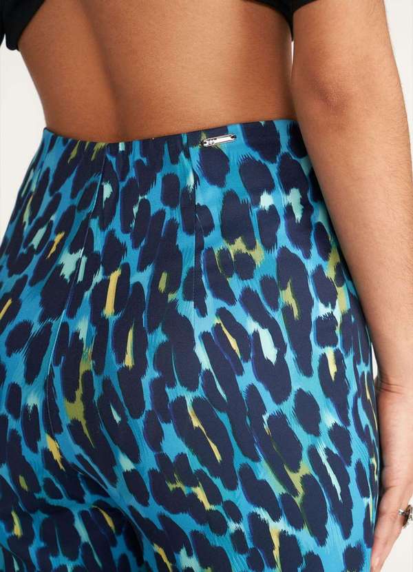 Zinco - Calca Zinco Boot Cut Cós Alto Básica Azul Azul 2