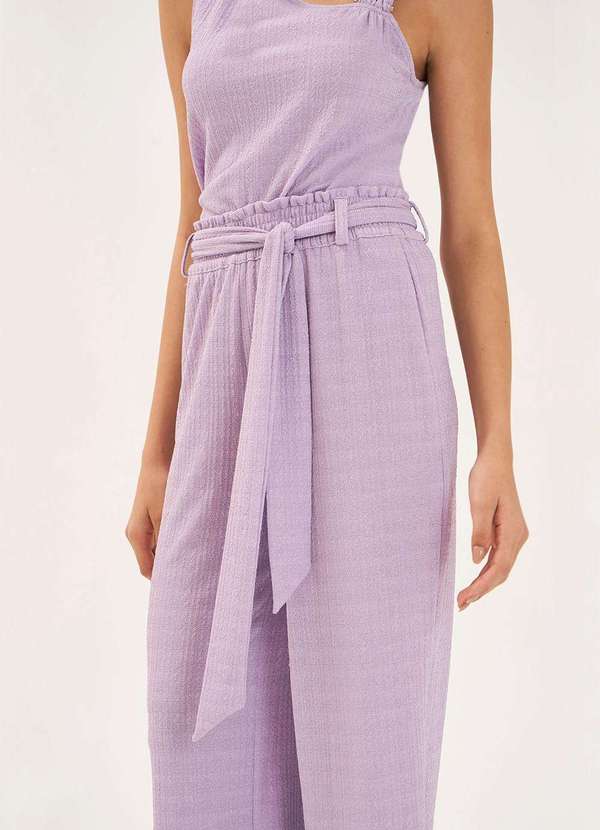 Zinco - Calca Zinco Clochard Cós Alto com Faixa Lilas Rosa 3