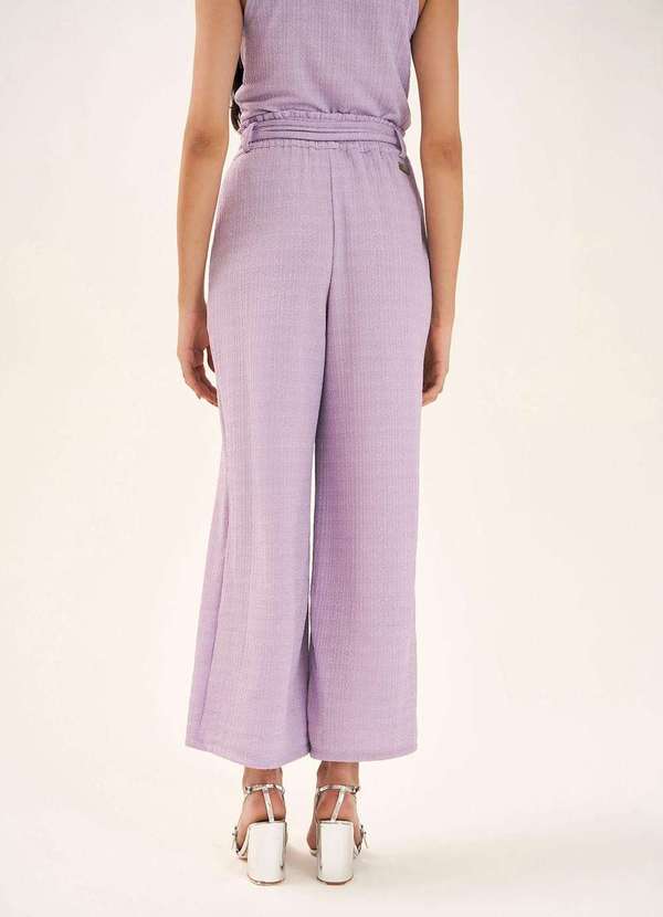 Zinco - Calca Zinco Clochard Cós Alto com Faixa Lilas Rosa 4