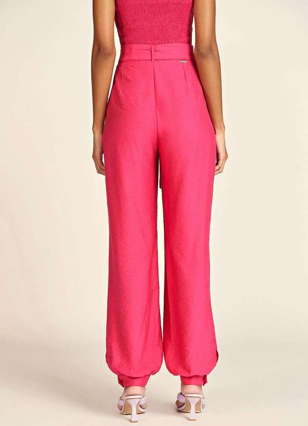 Zinco - Calça Zinco Jogger Cós Alto com Faixa Pink Rosa 4