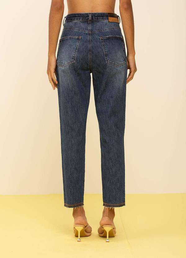 Zinco - Calça Zinco Mom Média Azul Azul 3